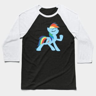 Rainbow Dash Strikes A Pose Baseball T-Shirt